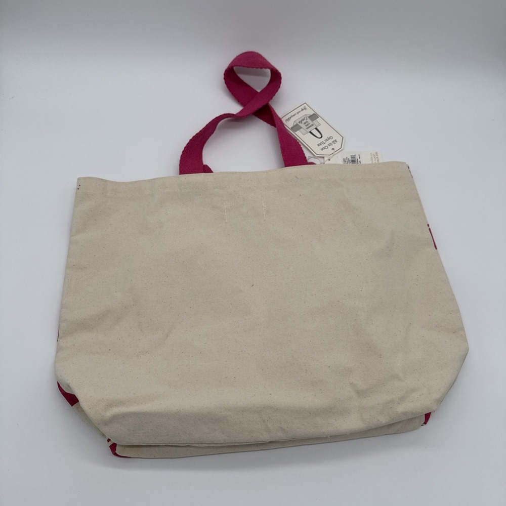 Mud Pie Women's Gym Tote Bag‎ 13" x 17" Cotton Canvas NEW - Picture 2 of 5